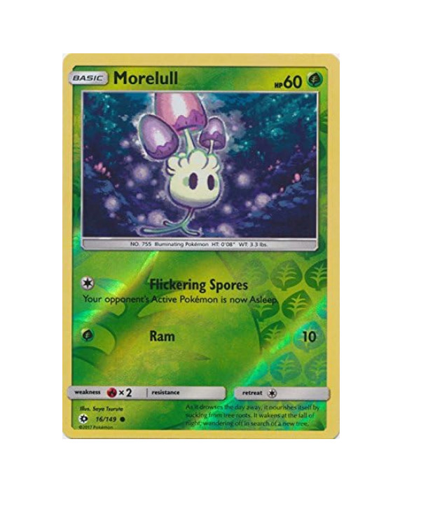 Pokemon - Morelull - 16/149 - Reverse Holo - Sun & Moon - NM/M