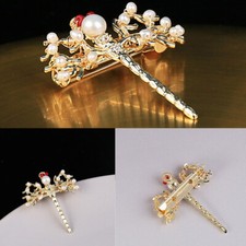 Handmade Freshwater Pearls Brooch Pins for Women Wedding Scarf Shawl Accessories