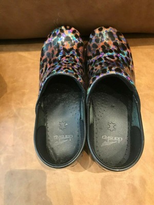 rainbow dansko clogs