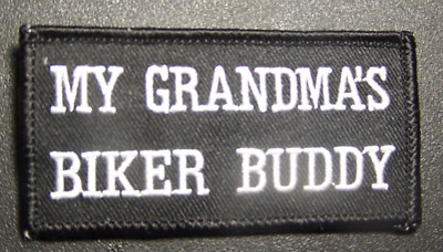 #0118 GRANDMA'S BIKER BUDDY:  M/C Vest Patch      Free S&H AVAILABLE