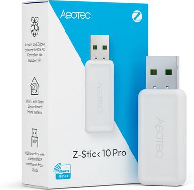 Z-Stick 10 Pro Zigbee 3.0 and Z-Wave 800 Series USB Adapter for HomeAssistant