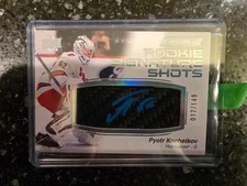 2023-24 Engrained Rookie Signature Shots Blue INK 17/149 Carolina Hurricanes WOW