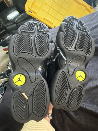 Children Size 13 Nike Air Jordan XIII Retro Black Cat Shoes - Picture 14 of 14