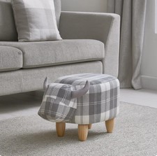 Oscar, Grey Highland Cow Stool