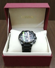 Citizen ATP53-2704 Quartz 44mm Men Watch Chronograph Black Dial 10ATM #F-626⭐️