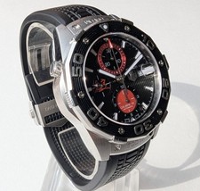 TAG HEUER AquaRacer Chronograph Calibre 16 47mm Rubber 500M Black Red 3