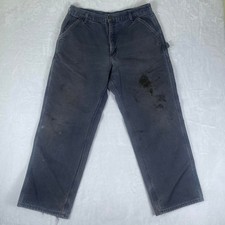 Vintage Carhartt B111 PTB Flannel Lined Work Pants USA Made Size: 36" x 30"