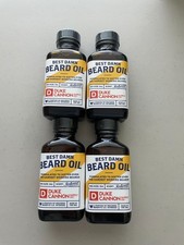 Lot of 4 Duke Cannon Supply Co. Best Damn Beard Oil Redwood Scented 3 fl oz each