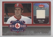 2006 Fleer Greats of the Game Red Sox Greats Memorabilia Fred Lynn #BOS-FL 1o3