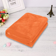 Uni Flanell Koralle Decke Klein Fleece Blatt Super Warm Fest Micro Plüsch Flieh