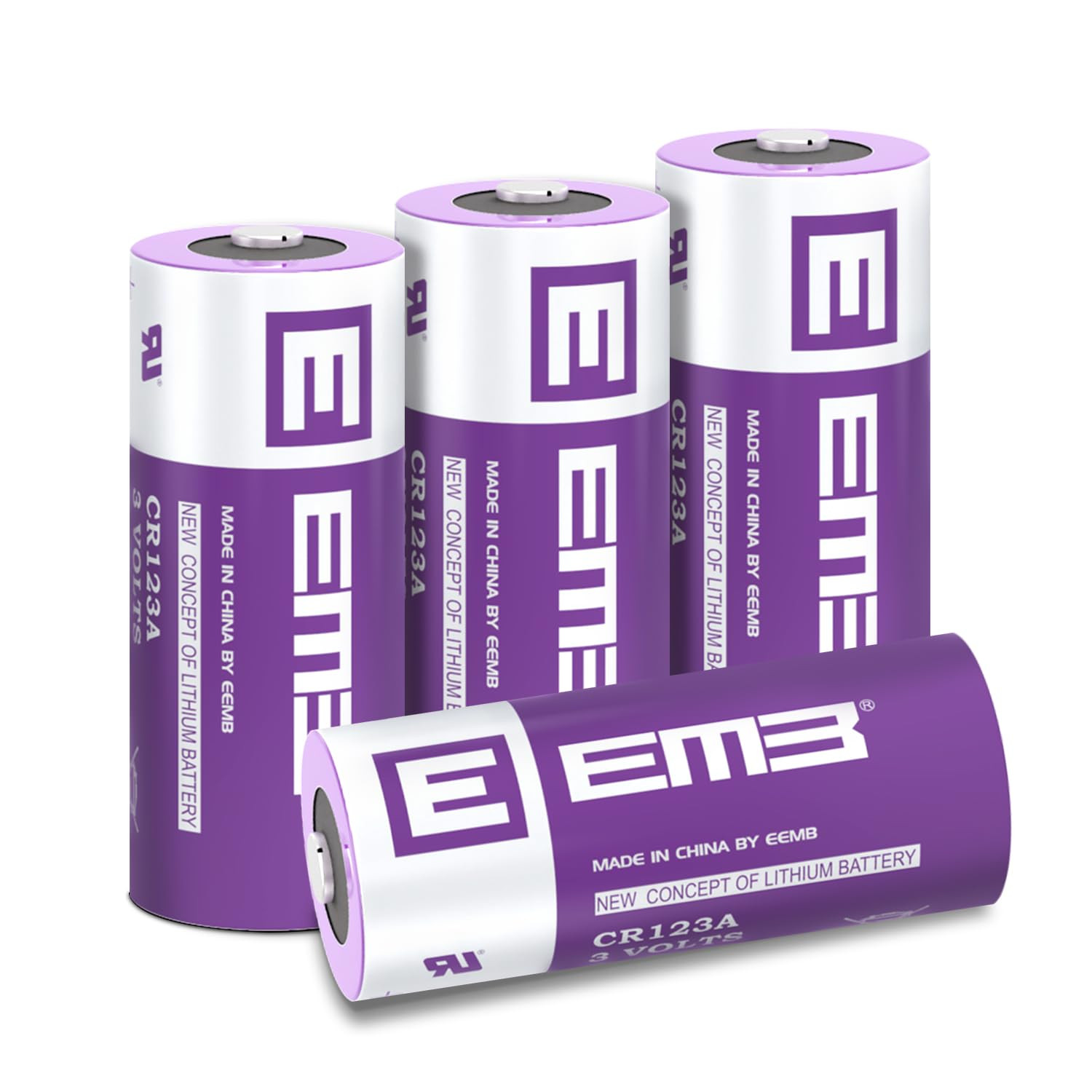EEMB CR123A Batterie al Litio 3V Pile CR123A Batteria CR17345 Confezione (Q1y)
