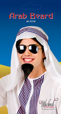 Arabe Barbe Ensemble Arabe Accessoire Déguisement Noir Hommes Barbiche