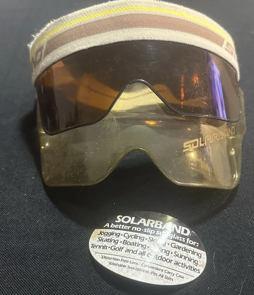 Visera diadema banda solar vintage años 80 nueva con estuche de transporte hecha en EE. UU. Foto 4 de 4