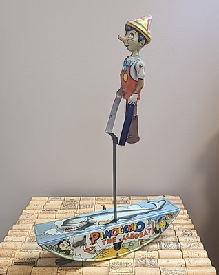 Vintage 1939 Walt Disney Pinocchio The Acrobat Wind Up Toy Winder Works