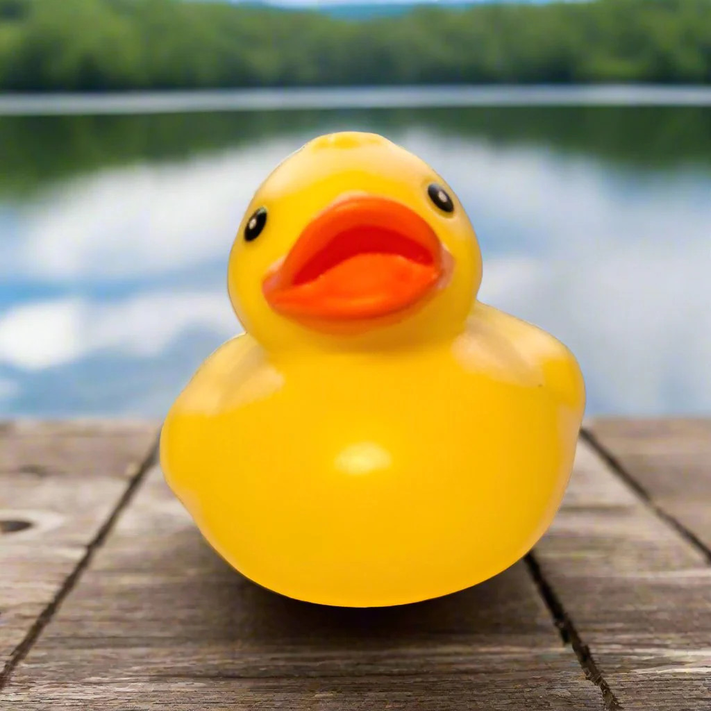 Bright Yellow Rubber Duck for Bath Time Fun