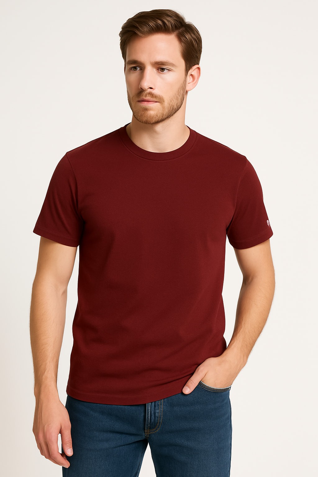 Футболка manica corta da Uomo Saint Barth цвета Россо 24290₽