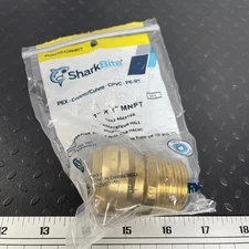 Sharkbite Push To Connect 1In Push T X 1In D Mnpt Connector