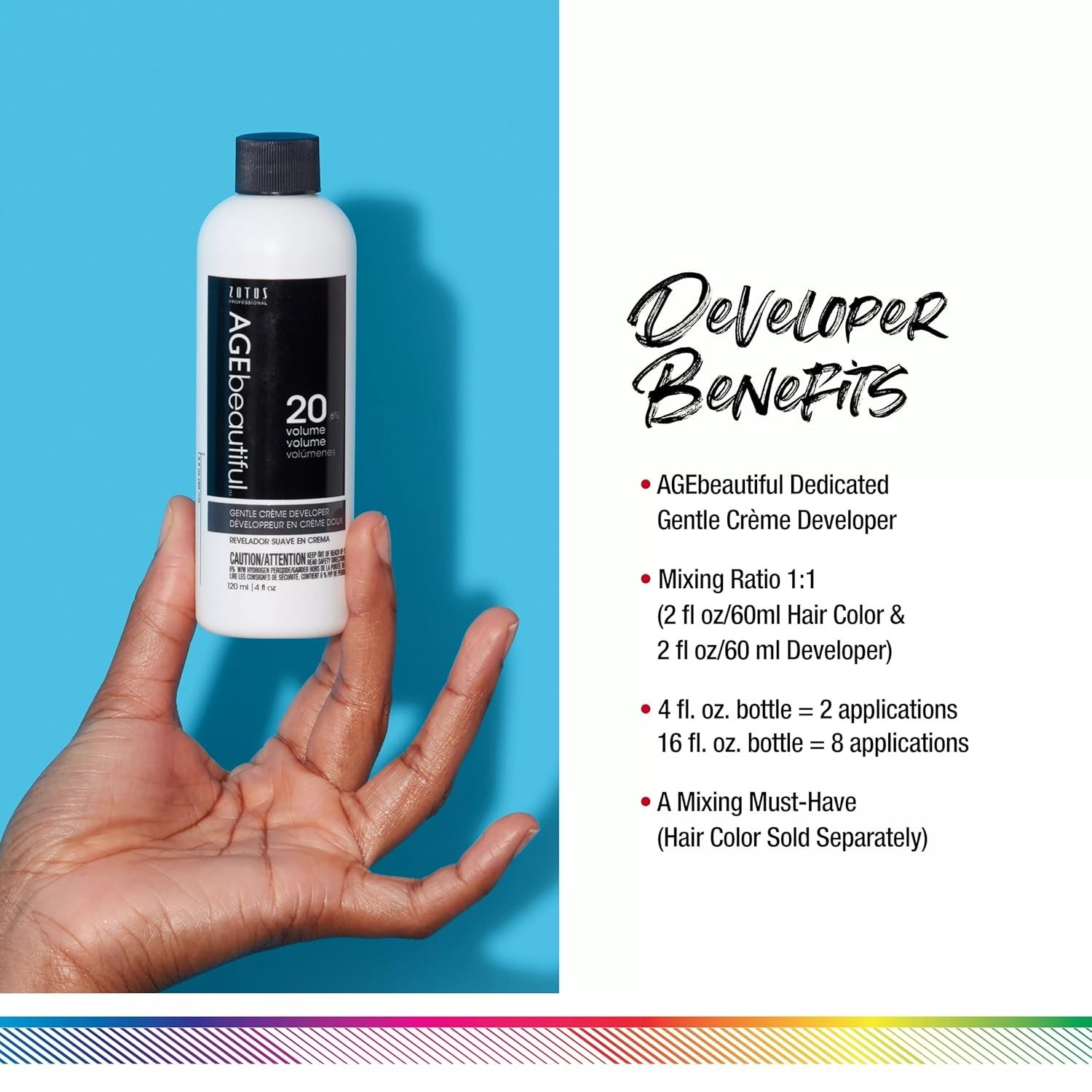 AGE beautiful Gentle Creme Hair Developers | For Permanent Hair Color Dyes, Tone