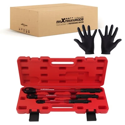 Automotive Torque Wrench Set 1/4 3/8 1/2 Drive 3-230NM Professional Tool Kit - Image 1 of 4