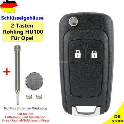 Schlüssel Gehäuse für OPEL Astra J Corsa E Adam Meriva B Karl Mokka Zafira C