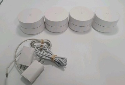 Google Wifi Mesh System AC1200 (AC-1304) 4-Pack Dual-Band Routers 