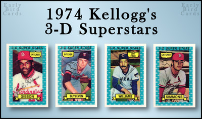 1974 Kellogg's 3-D Super Stars (1-54) / Pick Cards / Buy2+ Save10% (No Cracks)