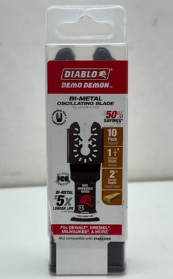 Diablo (10-PK) Bi-Metal Oscillating Blade Cutting 1-1/4'' W, 2'' D, DOU125BW10