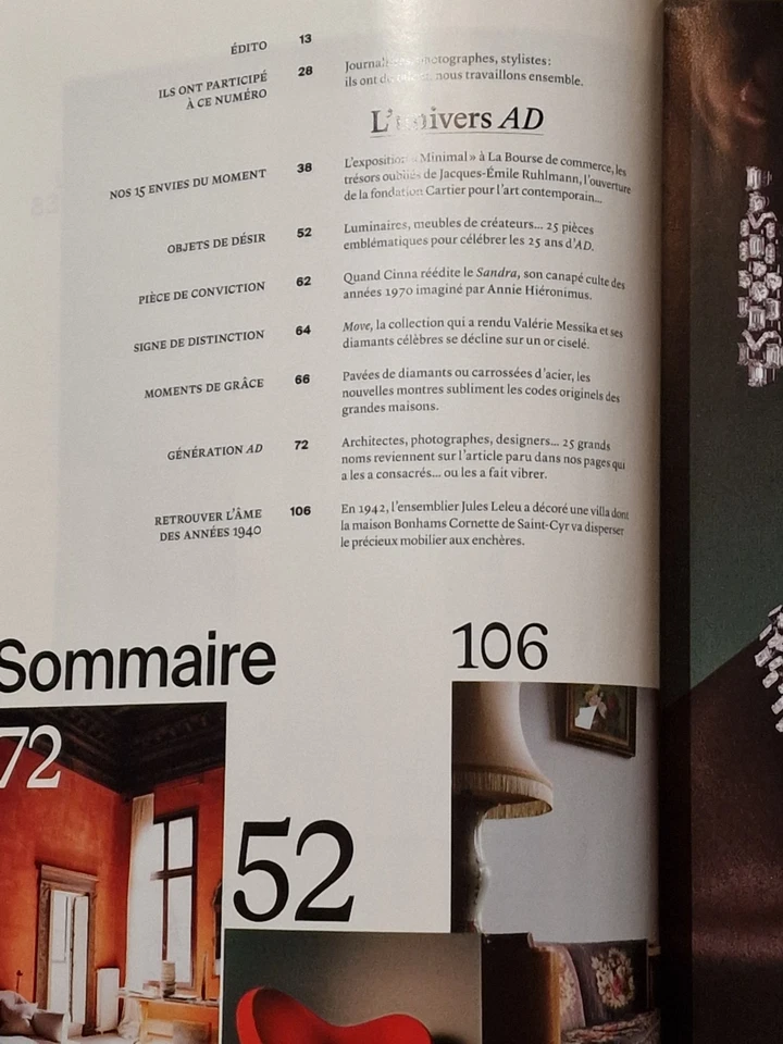 AD Architectural Digest FRANCE Numero Special October 2025 Interior Design - Image 2 of 3