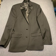 LAUREN Ralph Lauren Men's Tuxedo Jacket Size 40L Black Dinner Slim Fit PromWool
