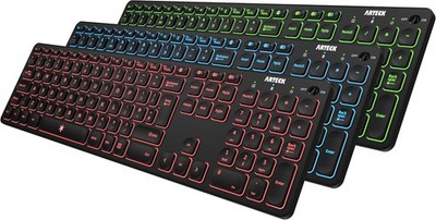 Arteck Universal Hintergrundbeleuchtung 7 Farben & einstellbare Helligkeit Multi-Gerät Voll... 