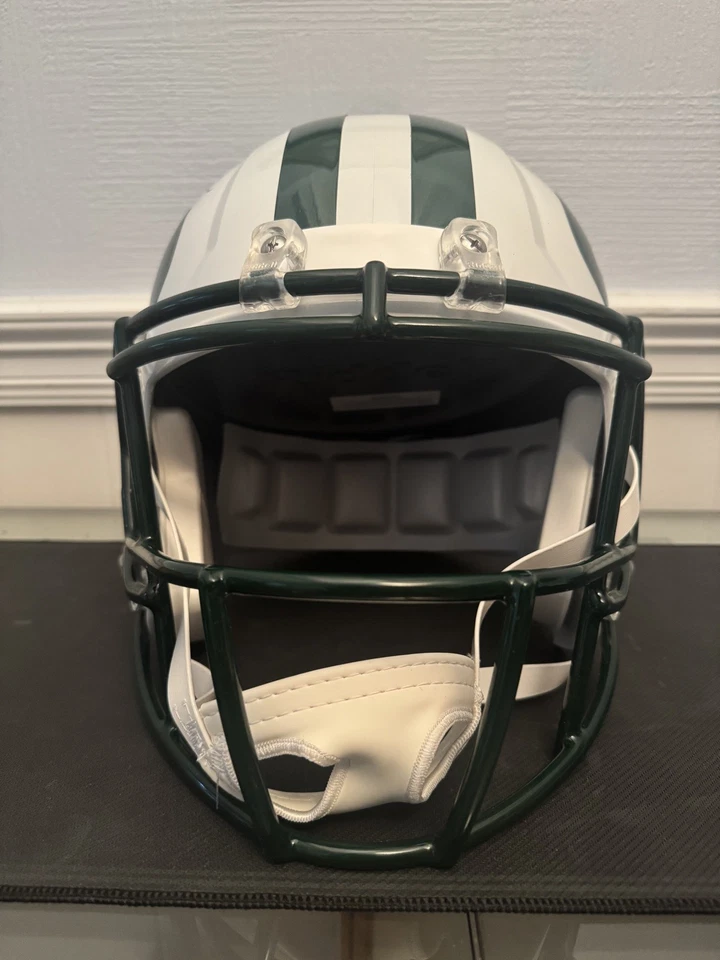 NY Jets CURTIS MARTIN Signed Full Size Riddell Speed Replica Helmet AUTO w/ COA - Image 3 of 4