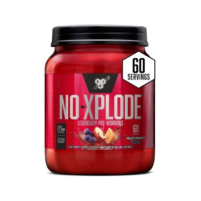 BSN N.O.-XPLODE Pre Workout Supplement with Creatine, Beta-Alanine, and Ener...