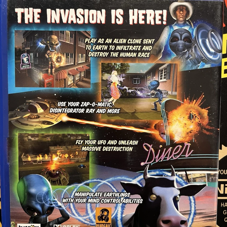 Destroy All Humans! W.Manual Playstation 2 PS2 LIKE NEW PAL TESTED FREE POSTAGE - Image 4 of 4