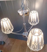 Ceiling Light 3 Arm Chandelier John Lewis Frieda Glass Crystal Ceiling Light