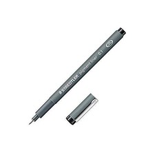 Staedtler Pigment liner 0.1mm Black 308 01-9 2 pieces 