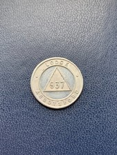 Lodge Abbotsford 937 (ver 1)  Scottish Masonic Token Penny Coin 