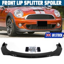 FOR MINI COOPER R50 R53 R55 R56 R58 F55 F56 FRONT SPLITTER LIP BODYKITS BLACK