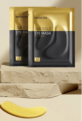 Maskiss 24k Gold Under Eye Patches 6 Pairs eye mask, Collagen Skin Care P...