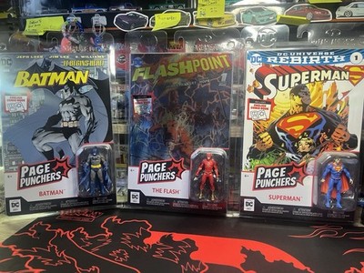 Batman(Hush),Superman(rebirth), And Flash(flashpoint). Page Punchers. DC Comics!
