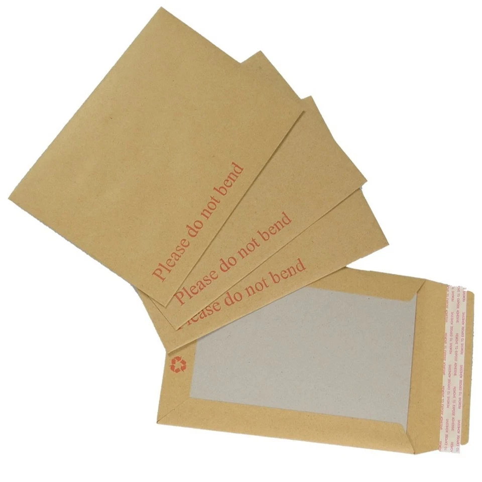 Please Do Not Bend Hard Card Board Backed Envelopes Brown Manilla C6 C5 A5 A4 A3 - Image 3 of 4