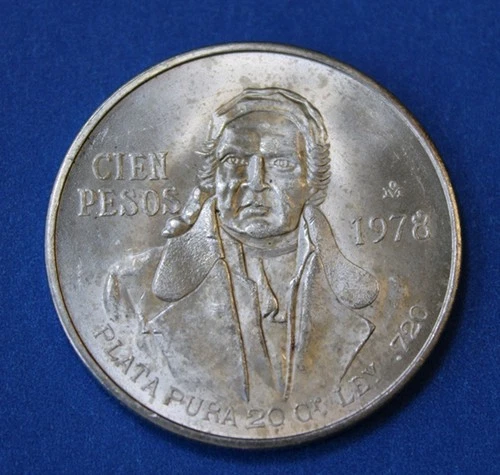 1978 Mexico 100 Pesos Silver — photo from the most recent tracked eBay sale