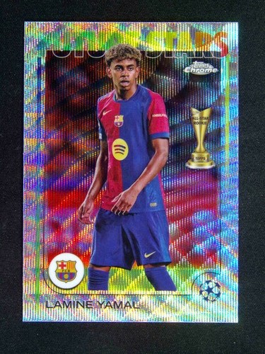 2024-25 Topps Chrome UEFA Club Lamine Yamal #27 Future Stars Wave