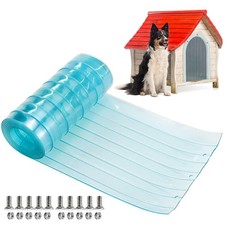 7.9 in x 5.9 ft Dog Door Replacement Flaps, Safe Plastic Vinyl Strip for DIY ...