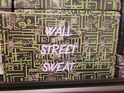  3 CARDS WALL STREET SWEAT NFL NBA MLB 1 AUTO  1 PATCH 1 PSA GRADED CARD ON AVG