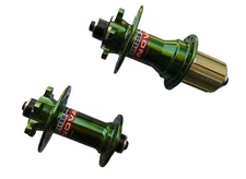 NOVATEC D711SB-D712SB MTB Green Disc Hub Set