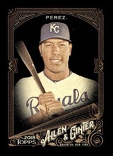2018 TOPPS ALLEN GINTER X BASEBALL BASE CARD #281 Salvador Perez Royals