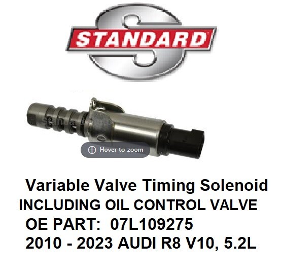 SMP Audi R8 VVT Variable Valve Timing-Control Valve Solenoid 07L109257 V10 5.2L