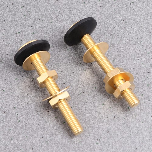 2pcs Brass Toilet Closet Bolts with Nuts and Washers Toilet Bolt Set for Two - 第 10/11 張圖片
