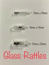 Glass Rattles - 3MM, 4MM, 5MM for Worms, Jigs, Flies, Lures and more!