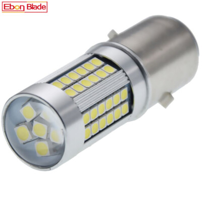 BA20D H6 3030 66 LED Motorrad Roller ATV Hi/Lo Scheinwerfer Birne Lampe 6V/12V